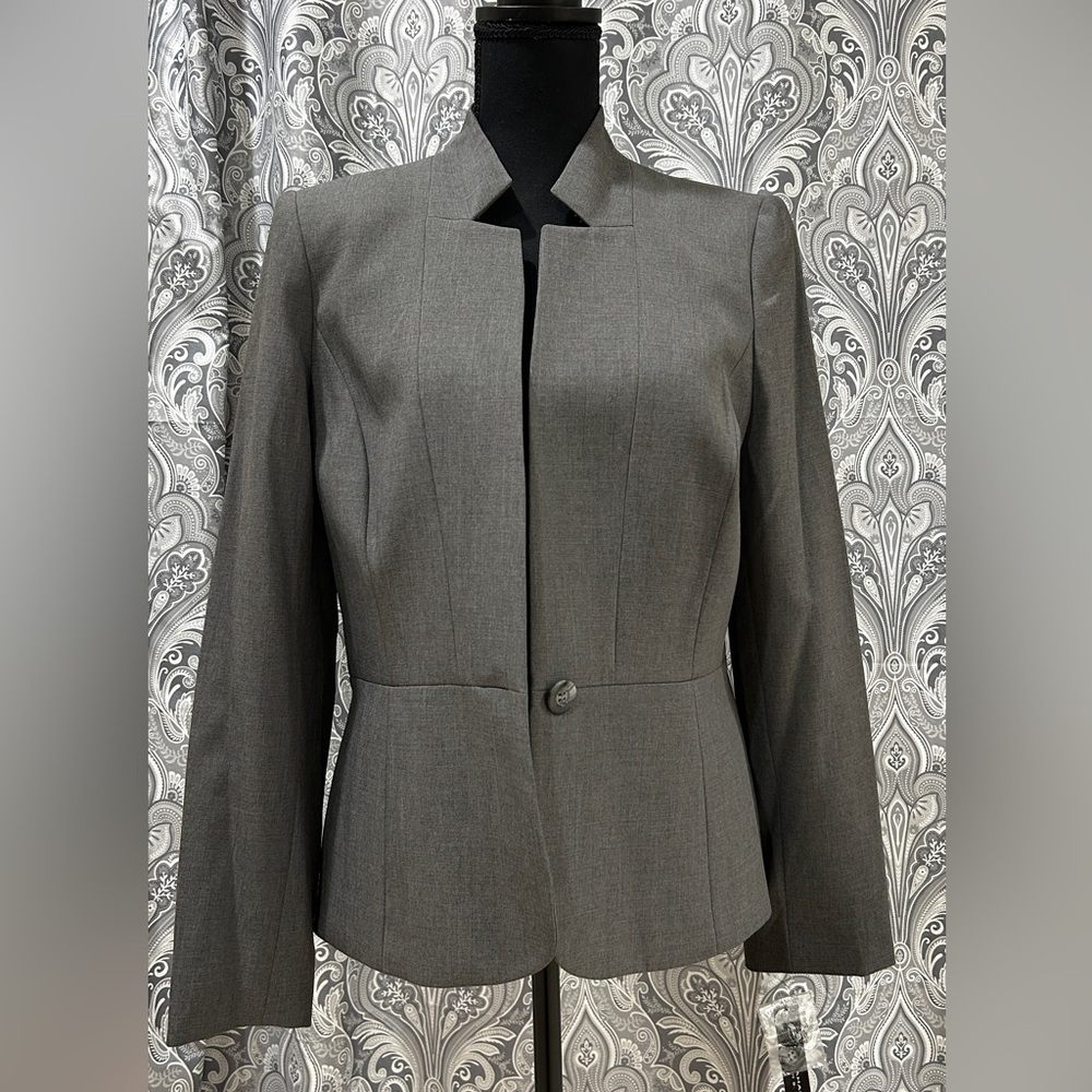 NWT gray Tahari blazer jacket size 8